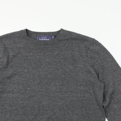 Preloved Topman Mens Grey   Pullover Jumper Size S - Detail