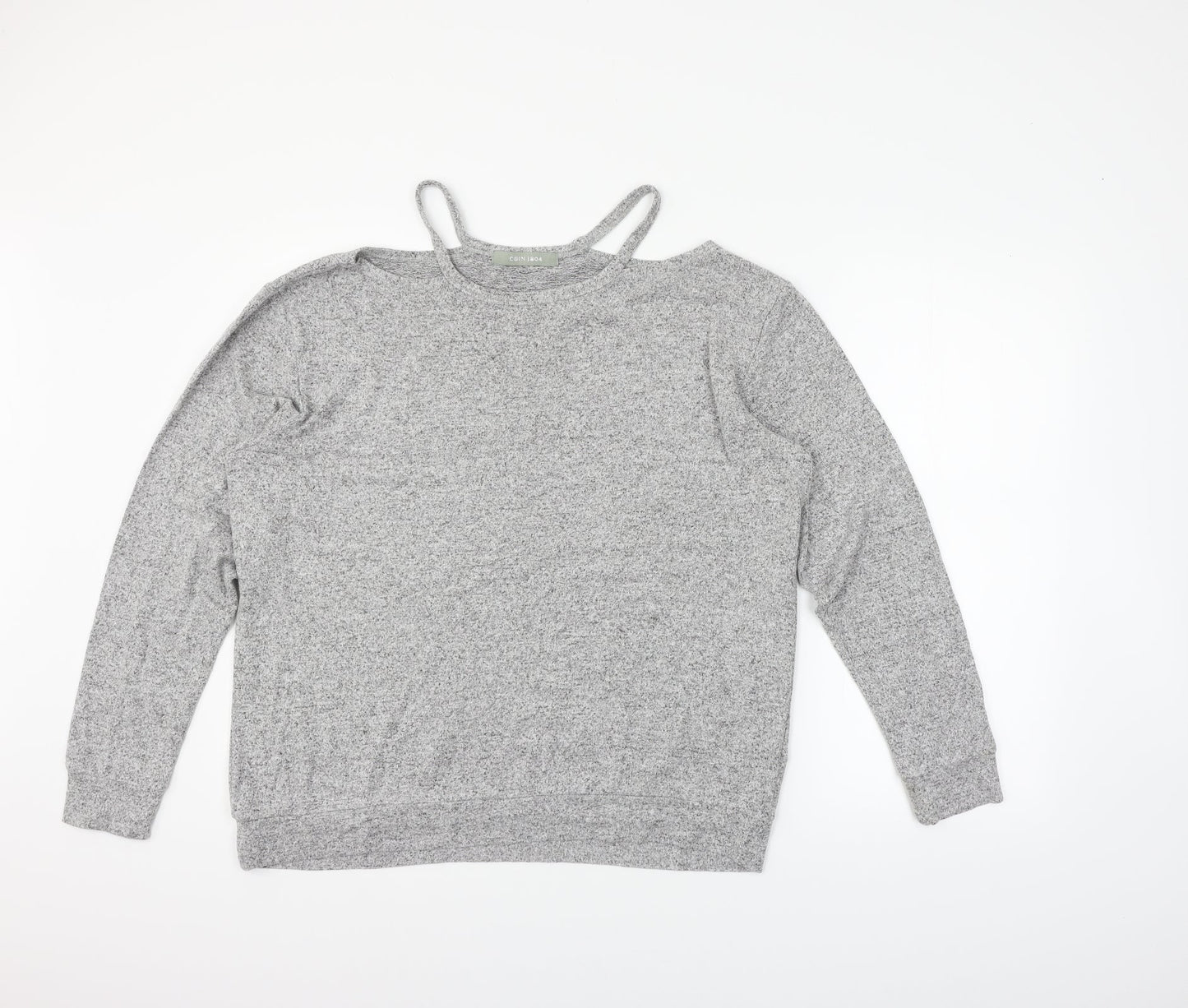COIN 1804 Womens Grey   Pullover Jumper Size L