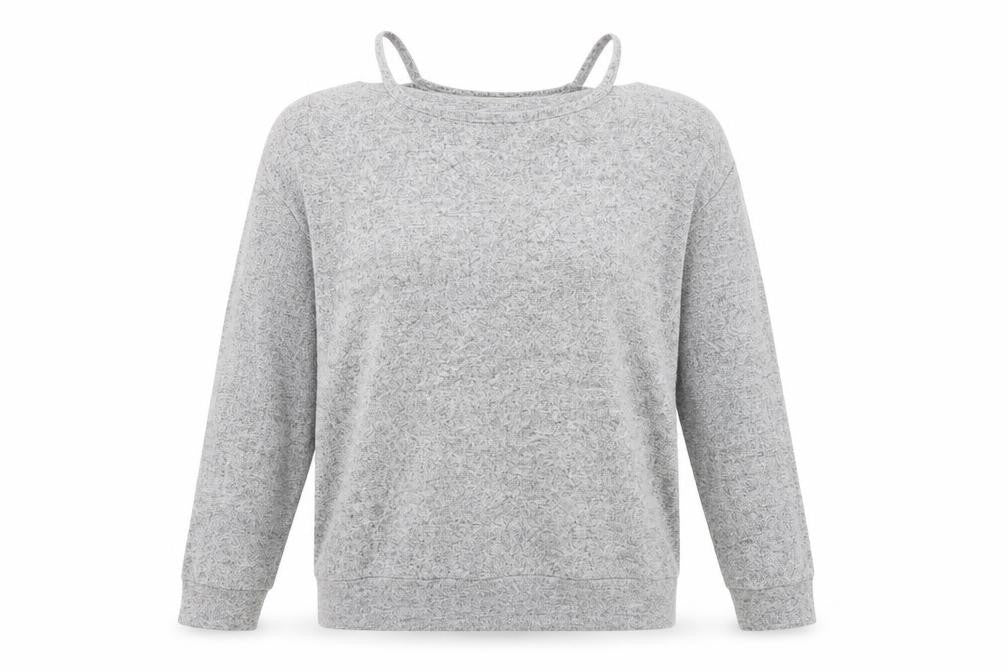COIN 1804 Womens Grey   Pullover Jumper Size L