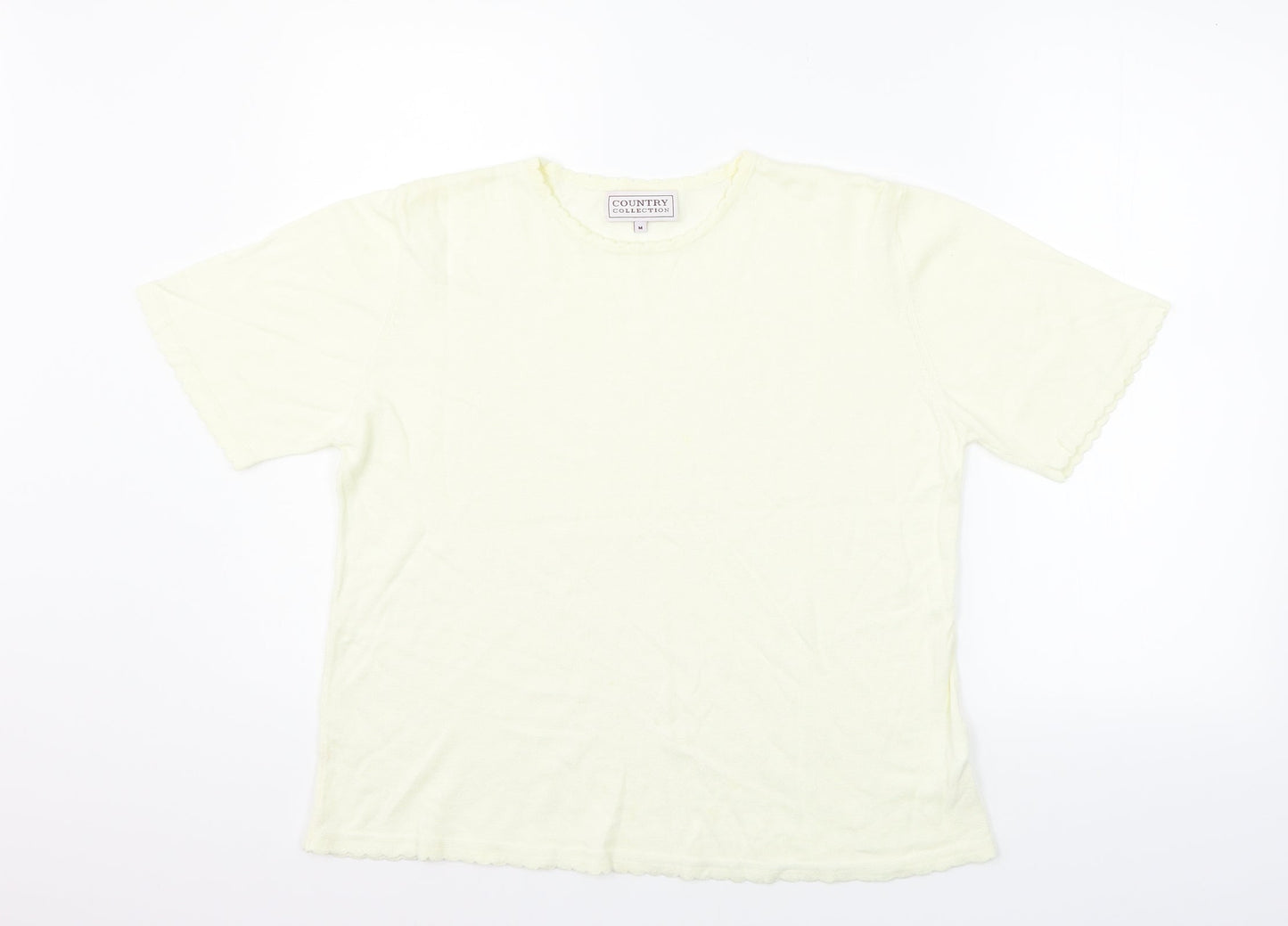 COUNTRY COLLECTION Womens Beige   Basic Polo Size M
