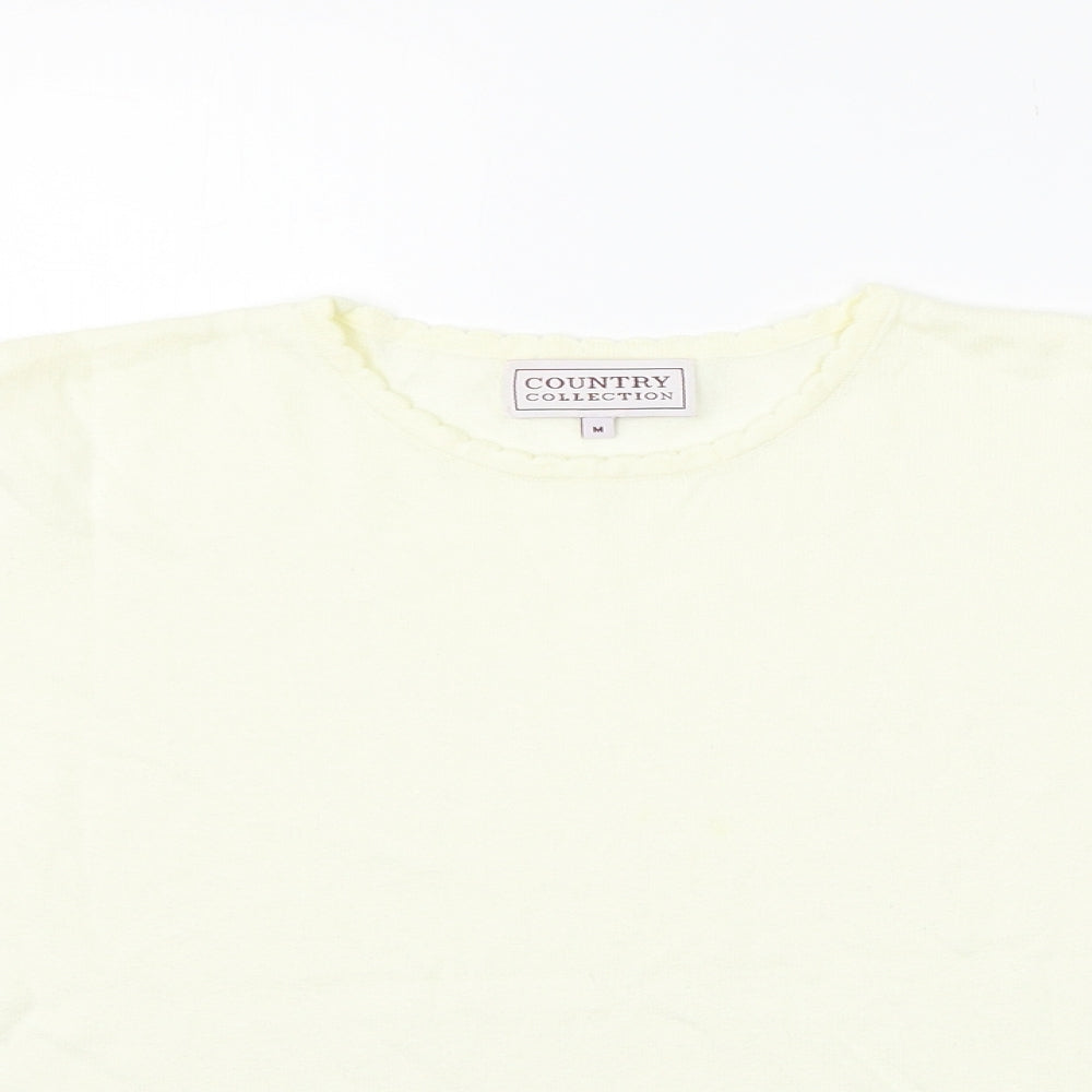 COUNTRY COLLECTION Womens Beige   Basic Polo Size M