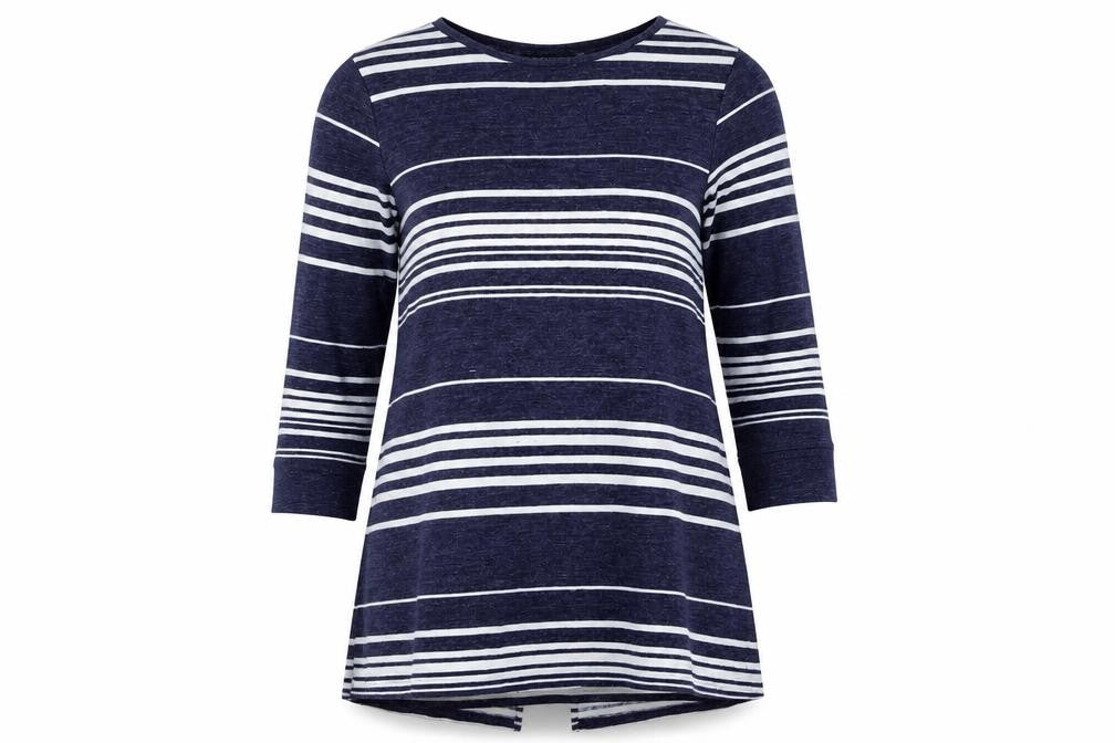 Love Leisure Womens Blue Striped  Jumper Dress  Size 14