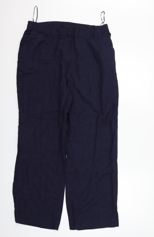 Joanna Womens Blue   Trousers  Size 16 L27 in