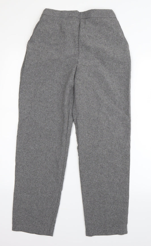 Emma Collection Womens Grey   Dress Pants Trousers Size 12 L26 in