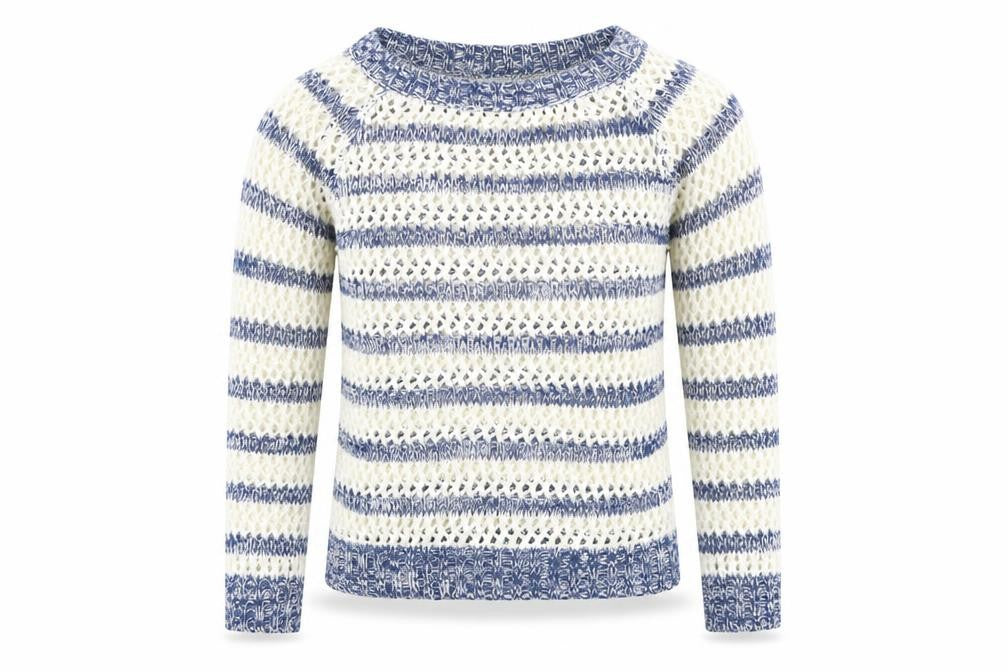 Tammy Girls Blue Striped  Pullover Jumper Size 12-13 Years