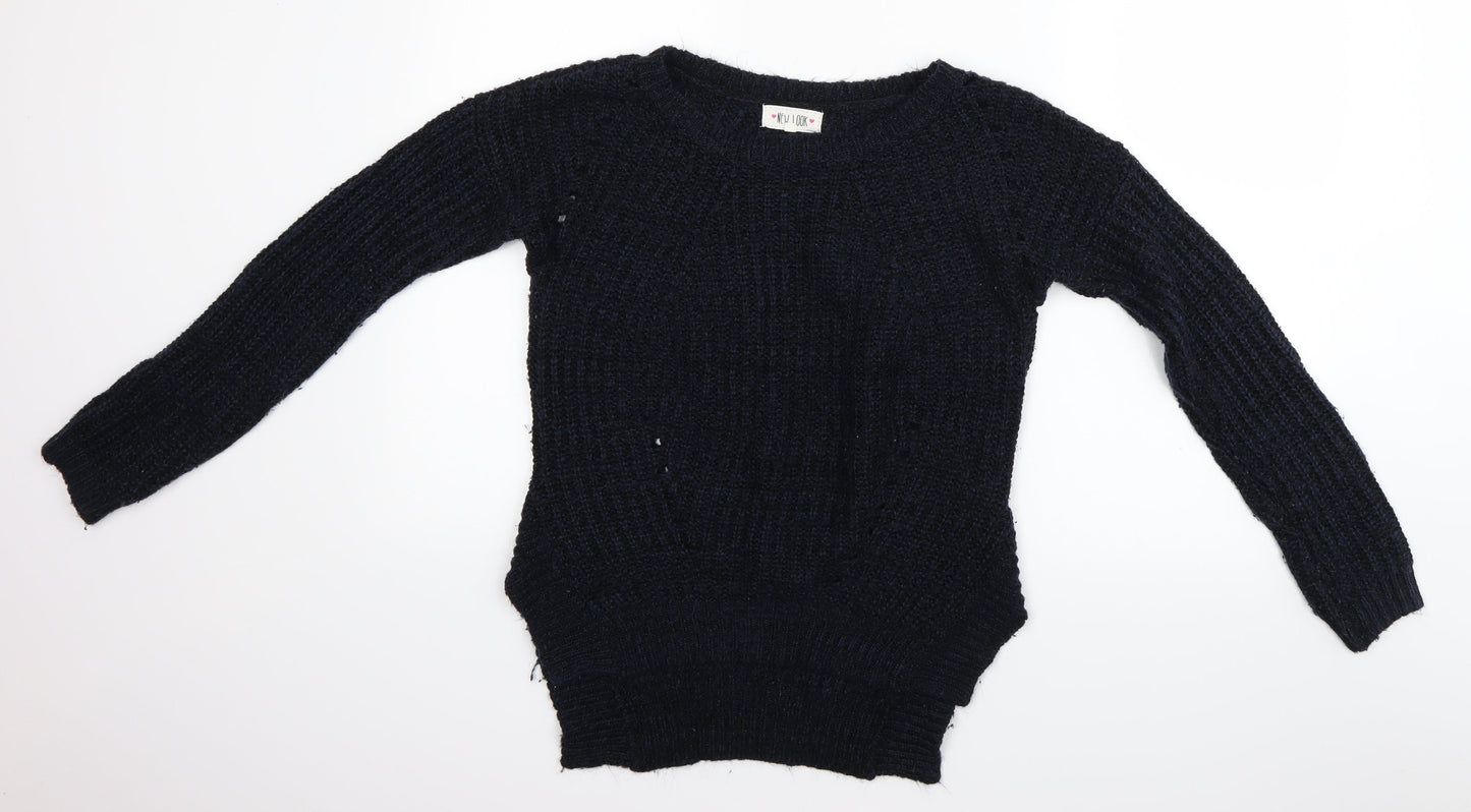 New Look Womens Blue   Pullover Jumper Size S