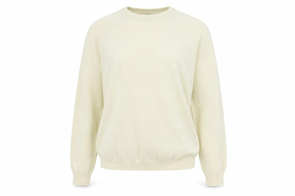 EWM Womens Beige  Knit Pullover Jumper Size 14
