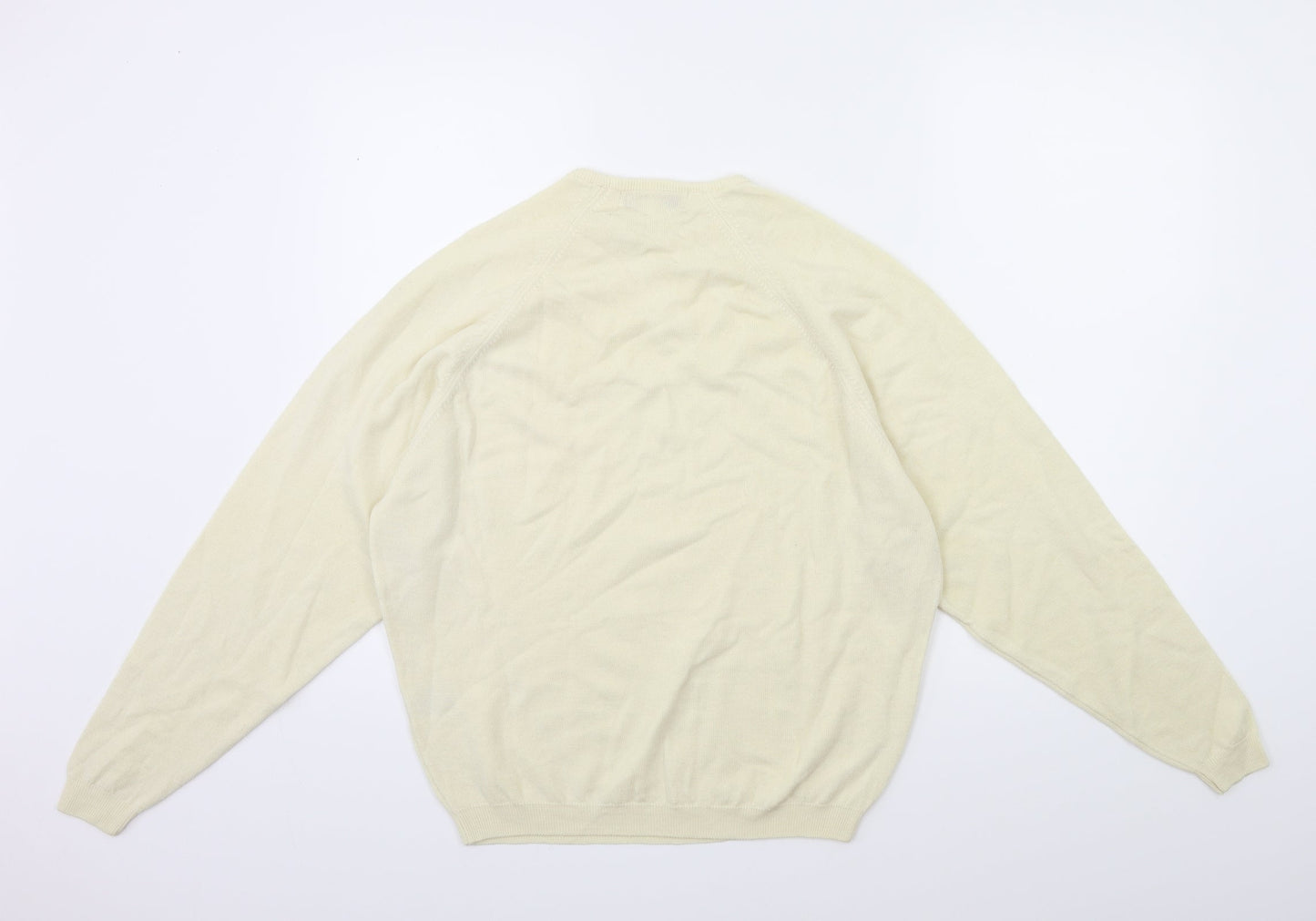 EWM Womens Beige  Knit Pullover Jumper Size 14