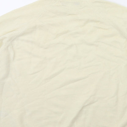 EWM Womens Beige  Knit Pullover Jumper Size 14
