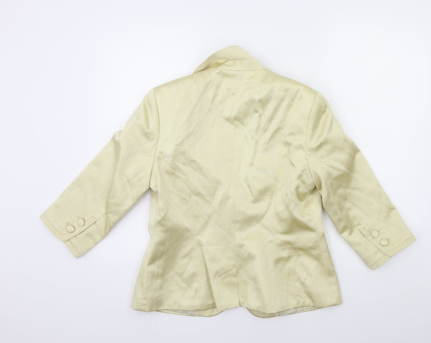 Monsoon Womens Gold   Biker Coat Size 14