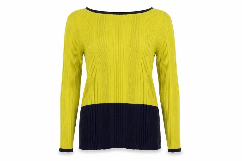 Marks & Spencer Womens Yellow  Knit Pullover Jumper Size 16