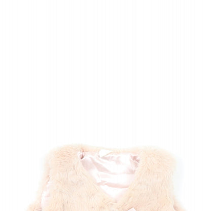 Close-up detail of H&M Baby Pink Gilet Jacket, size 6-9, Months