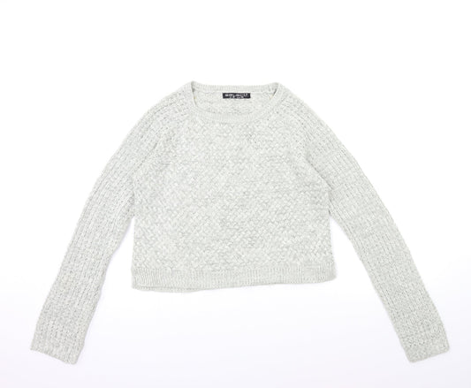 Select Womens Grey  Knit Pullover Jumper Size 12