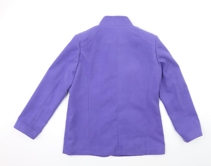 Northmoor Womens Blue   Overcoat Coat Size 12