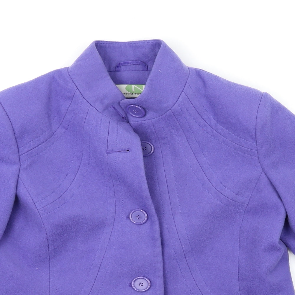 Northmoor Womens Blue   Overcoat Coat Size 12