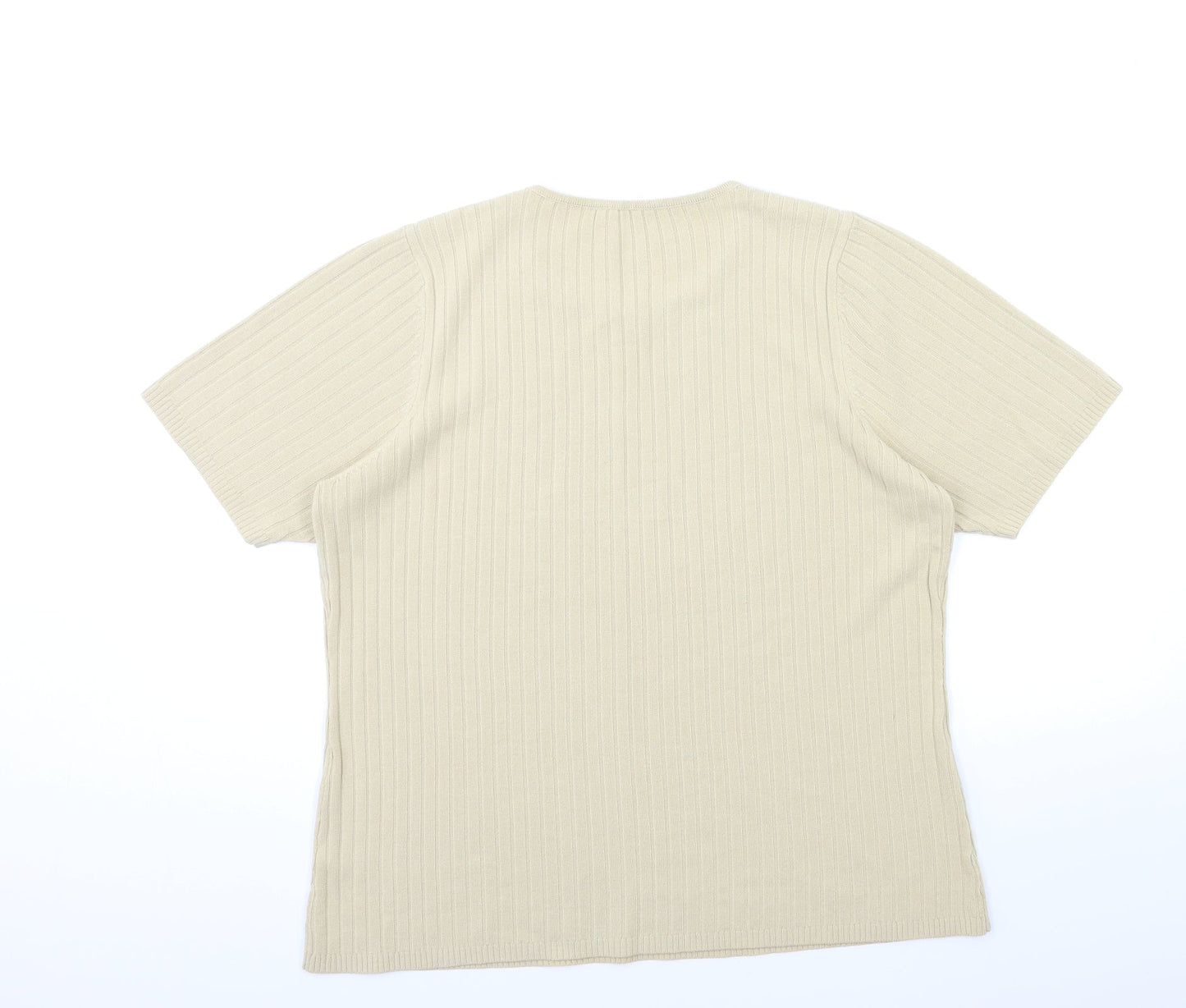 BHS Womens Beige  Knit Pullover Jumper Size 18