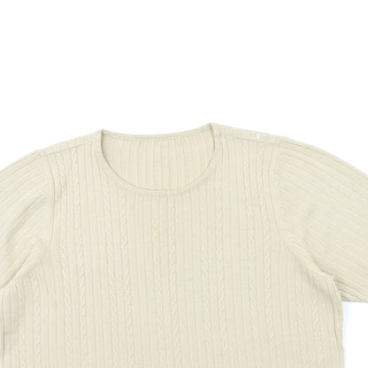 BHS Womens Beige  Knit Pullover Jumper Size 18
