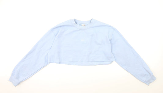 g&g Womens Blue   Pullover Sweatshirt Size M  - CROPPED
