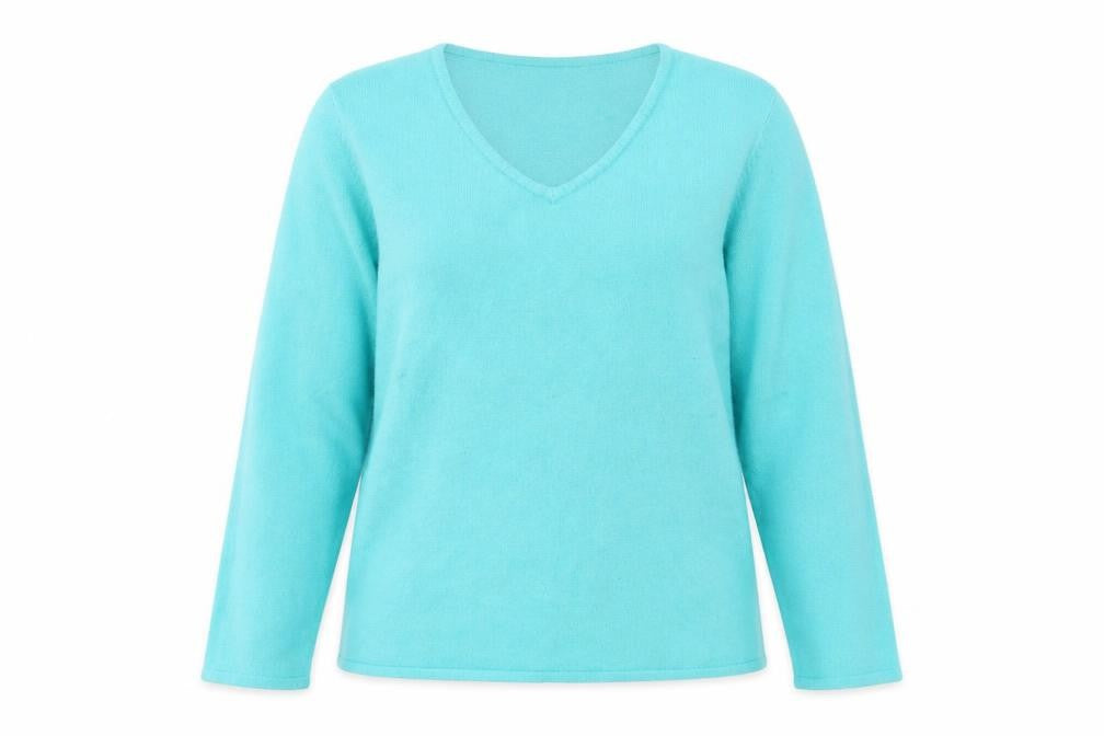 Bonmarché Womens Blue Knit Pullover Jumper Size M