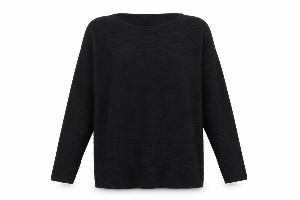 ESMARA Womens Black  Knit Pullover Jumper Size 10
