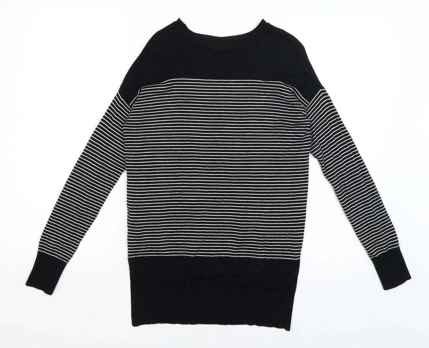 Atmosphere Womens Black Striped  Pullover Jumper Size 8