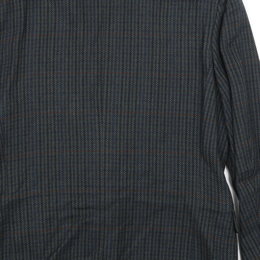 Vismara Mens Green Houndstooth  Jacket Blazer Size M