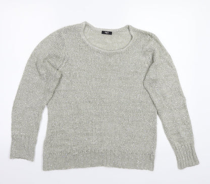 M&Co Womens Grey   Pullover Jumper Size L