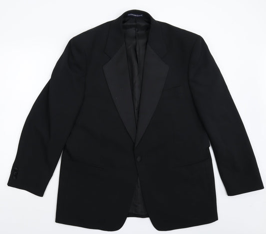 Greenwoods Mens Black   Jacket Suit Jacket Size 42