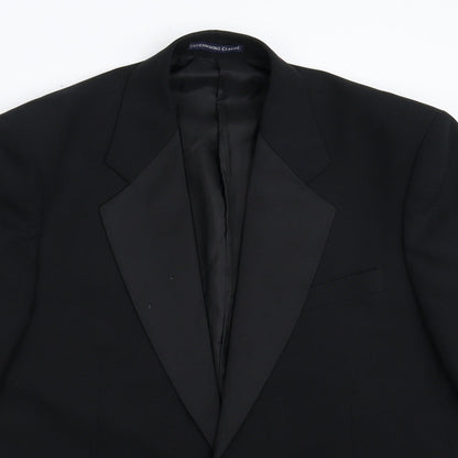 Greenwoods Mens Black   Jacket Suit Jacket Size 42