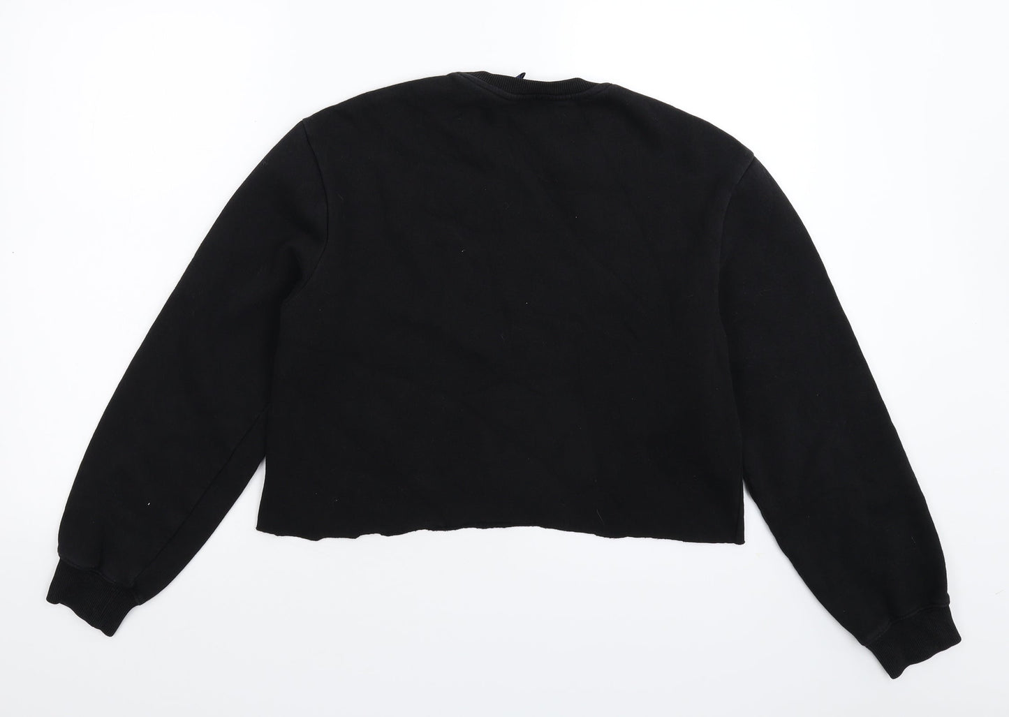 Divided Womens Black   Pullover Sweatshirt Size XS  - Cropped