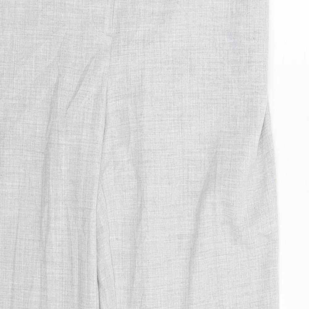 Preworn Womens Grey   Dress Pants Trousers Size 12 L30 in