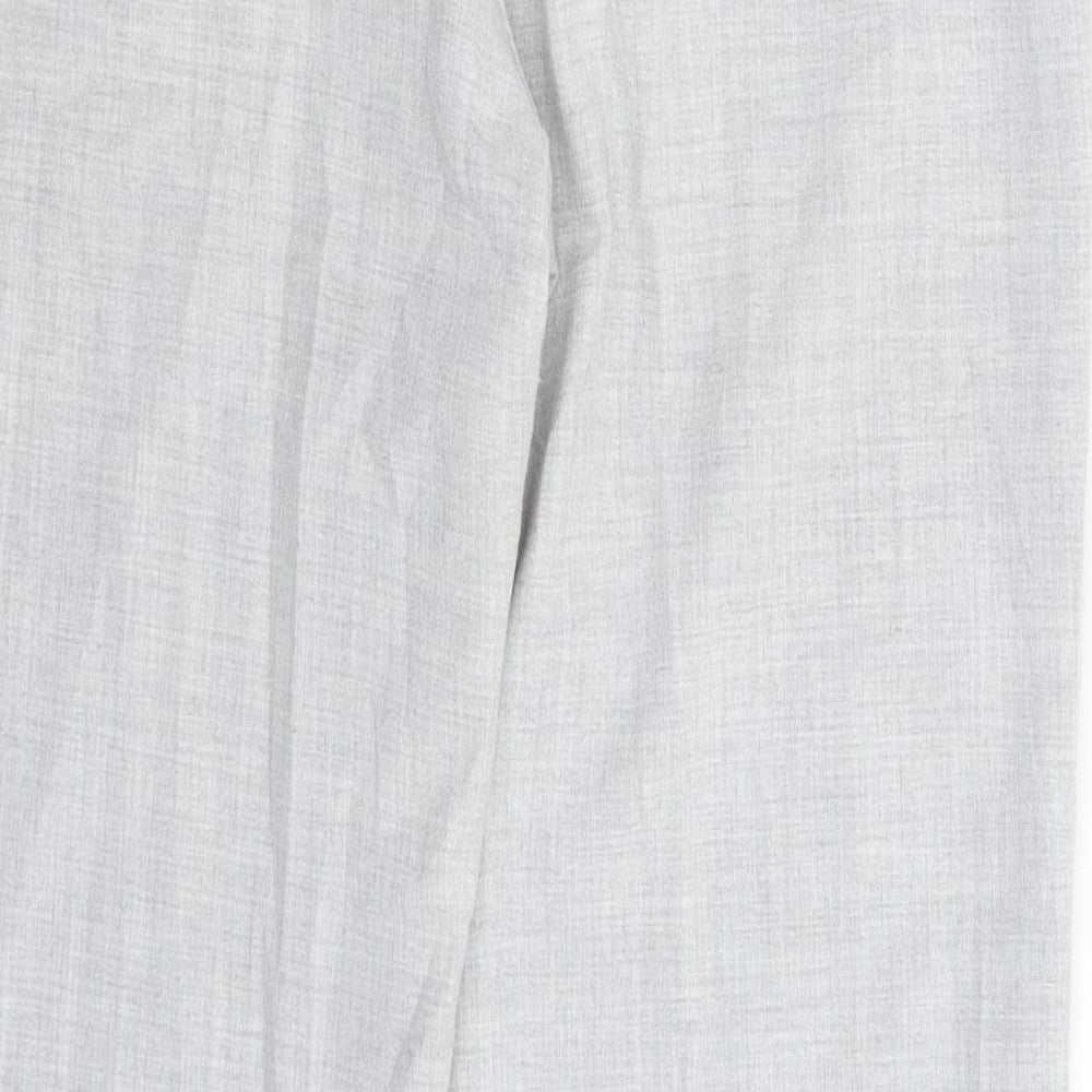Preworn Womens Grey   Dress Pants Trousers Size 12 L30 in