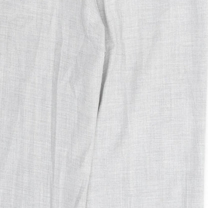 Preworn Womens Grey   Dress Pants Trousers Size 12 L30 in