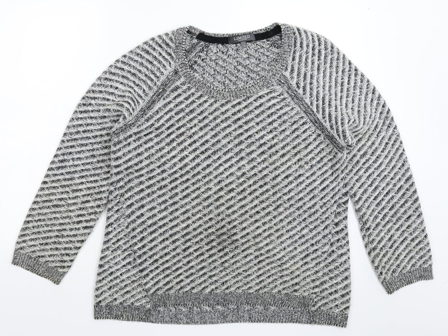 Marks and Spencer Womens Grey  Knit Pullover Jumper Size 14