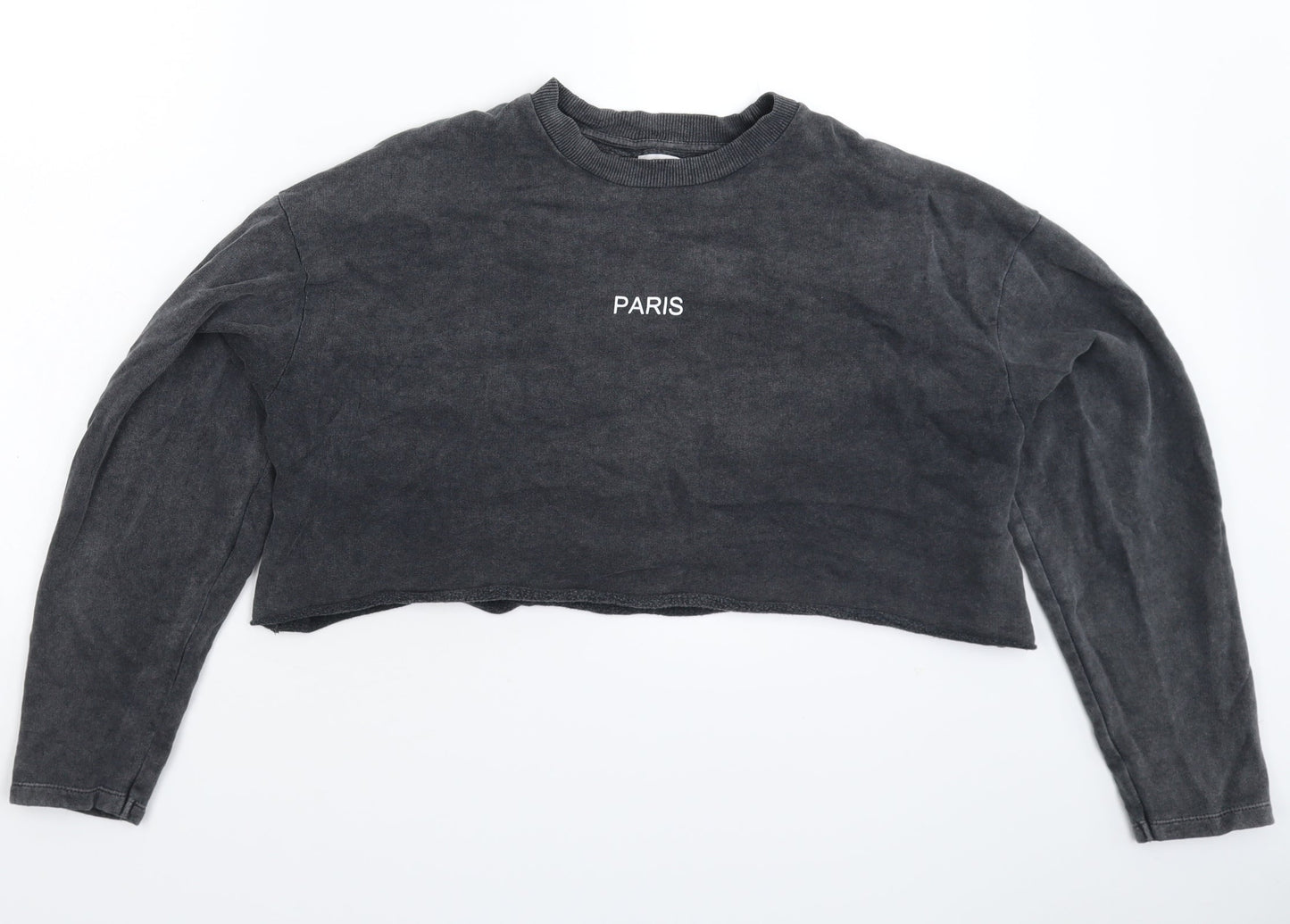 Topshop Womens Grey   Pullover Sweatshirt Size 6