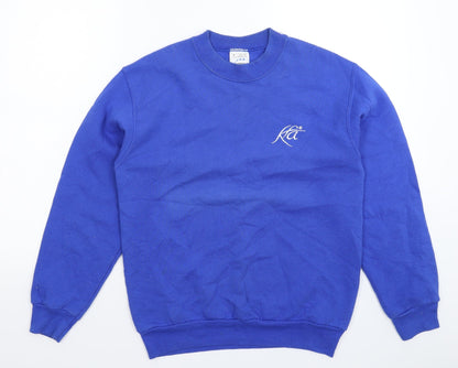 Preloved Fruit of the Loom Mens Blue   Pullover Sweatshirt Size S - Front
