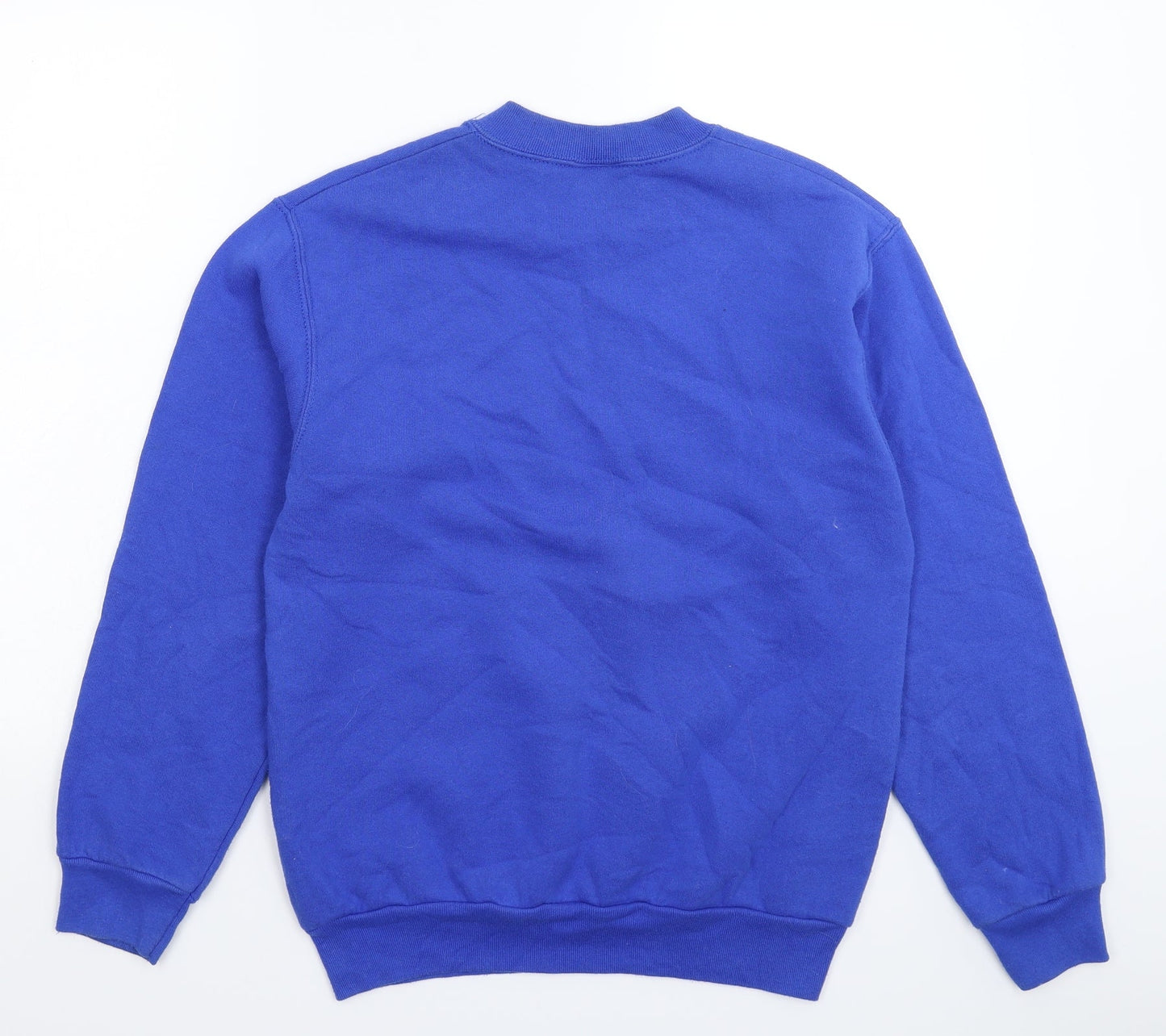 Fruit of the Loom Mens Blue   Pullover Sweatshirt Size S