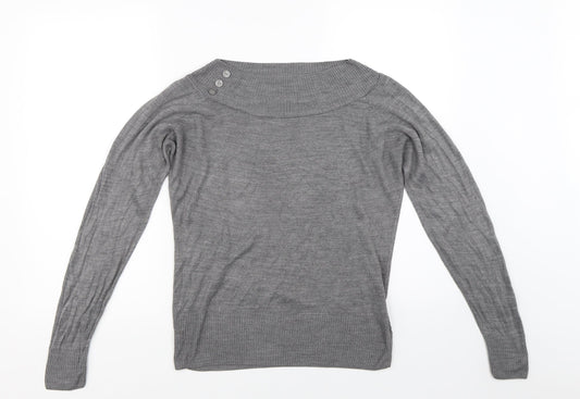 Marks and Spencer Womens Grey   Pullover Jumper Size 14