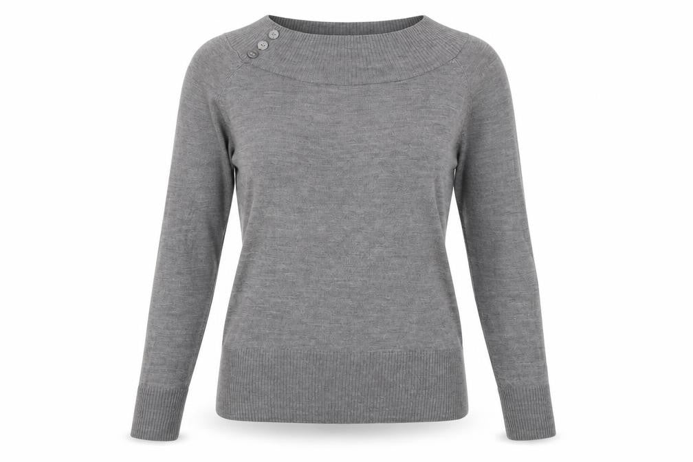 Marks & Spencer Womens Grey   Pullover Jumper Size 14