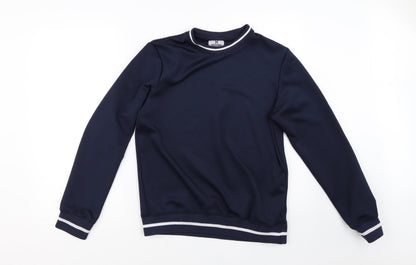 Preloved HISCOLUMN Mens Blue   Pullover Jumper Size S - Front