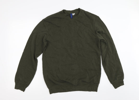 Divided by H&M Womens Green   Pullover Sweatshirt Size XS