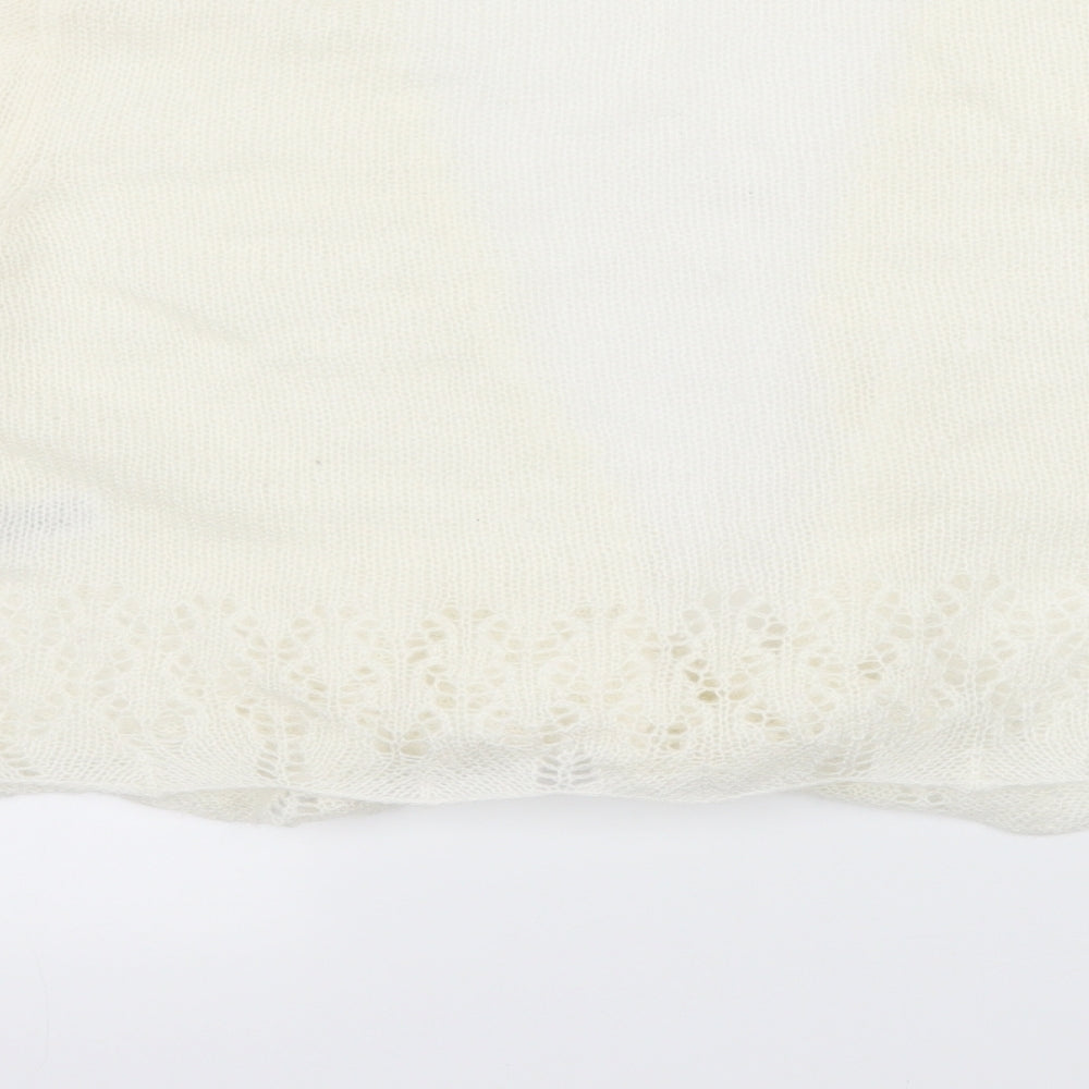 George Womens Ivory  Knit Cardigan Jumper Size S