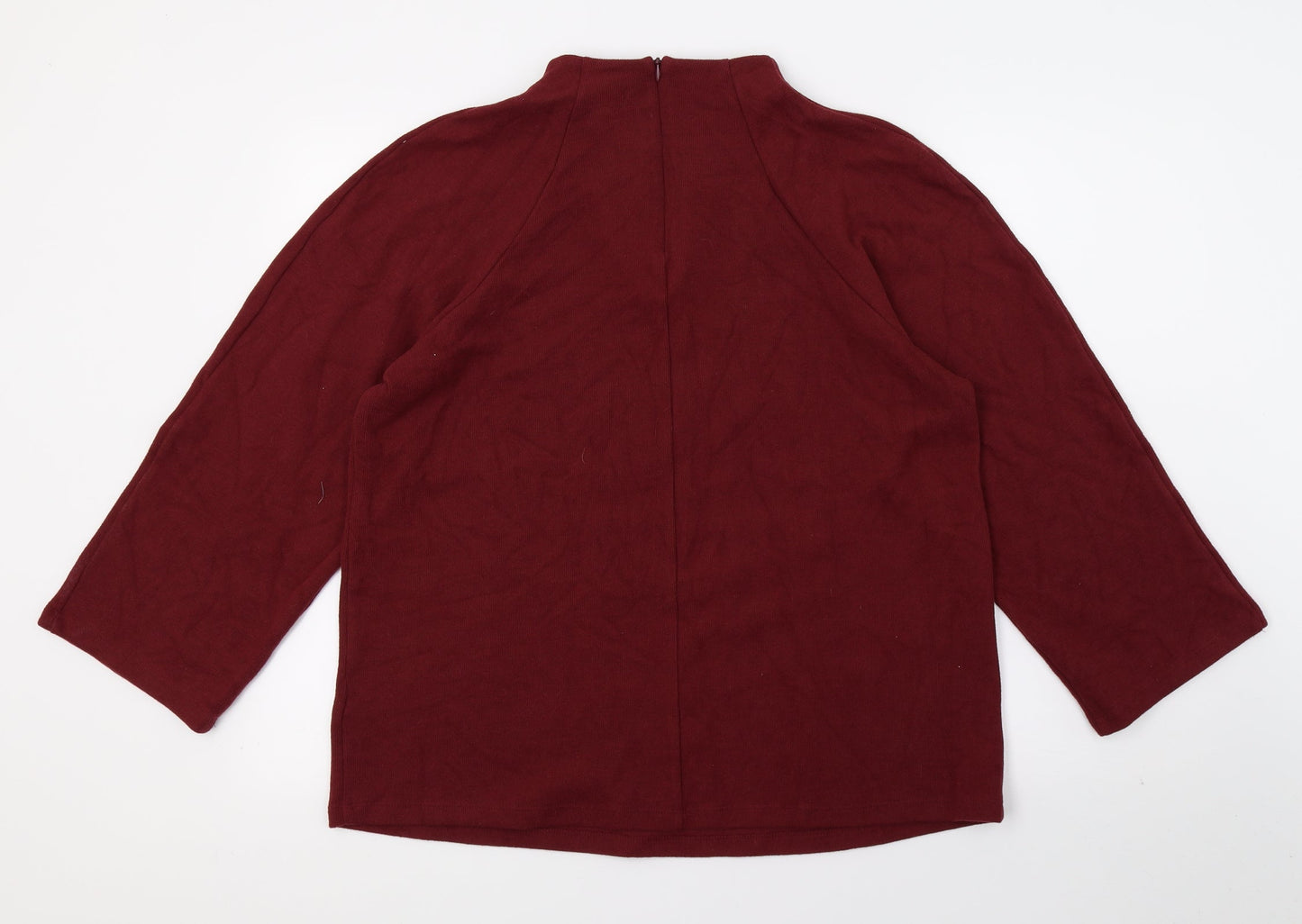 Marks and Spencer Womens Red  Jersey Pullover Sweatshirt Size 16