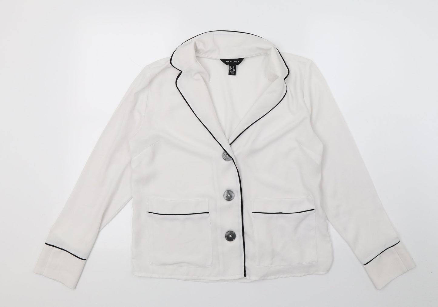 New Look Womens White   Jacket  Size 10