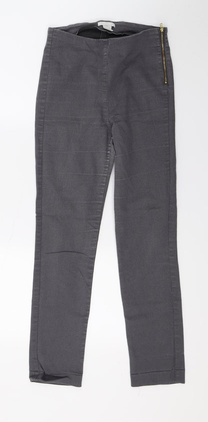 Preloved H&M Womens Grey  Denim Jegging Jeans Size 8 L27 in - Front
