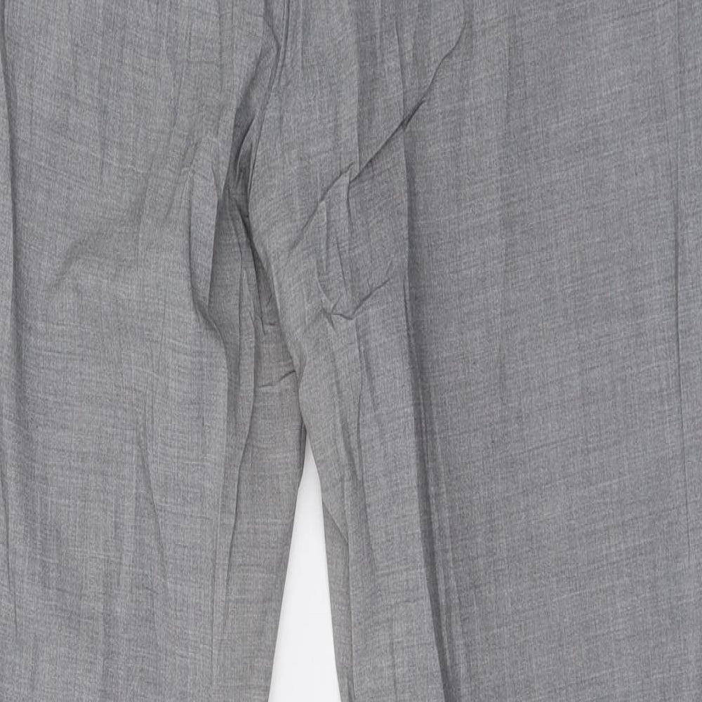 H&M Womens Grey   Cropped Trousers Size 12 L29 in