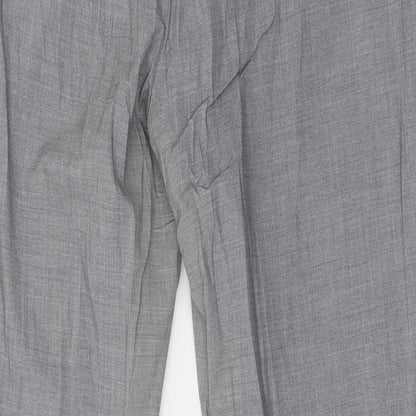 Preloved H&M Womens Grey   Cropped Trousers Size 12 L29 in - Label