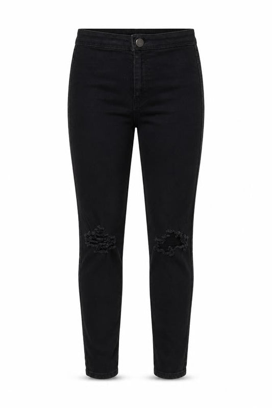ASOS Womens Black  Denim Skinny Jeans Size 26 in L28 in