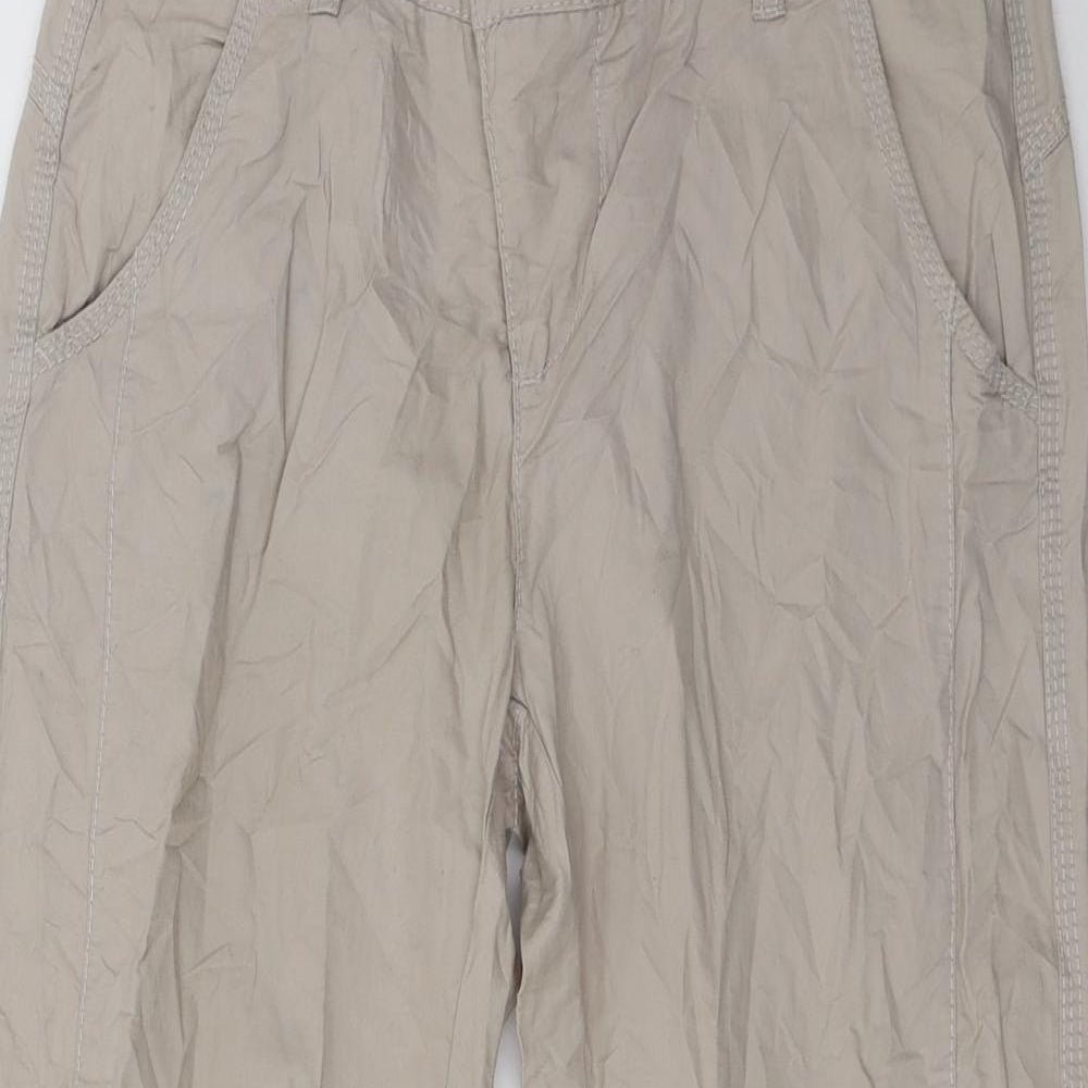 Street One Womens Brown   Cropped Trousers Size 34 in L26 in