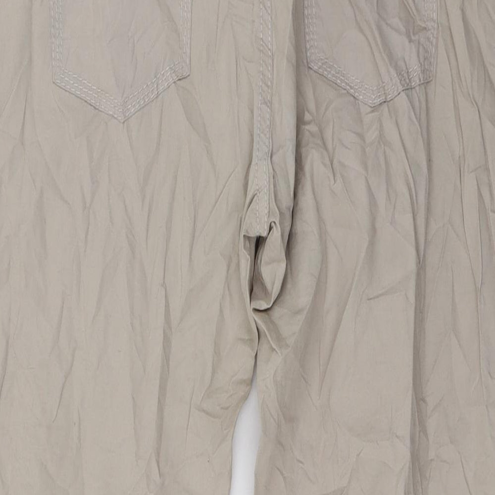 Street One Womens Brown   Cropped Trousers Size 34 in L26 in